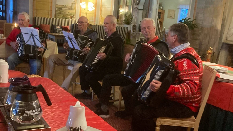 Astu Gubbar. Rolf Hedman, Gerhard Nyberg, Ove Hansson, Jens Ringqvist och Göran Olsson.