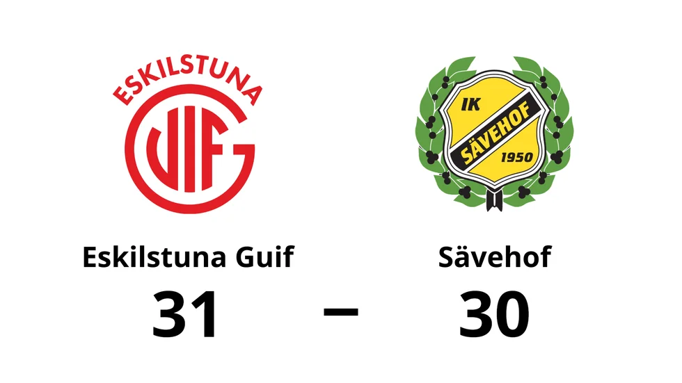 Eskilstuna Guif vann mot IK Sävehof
