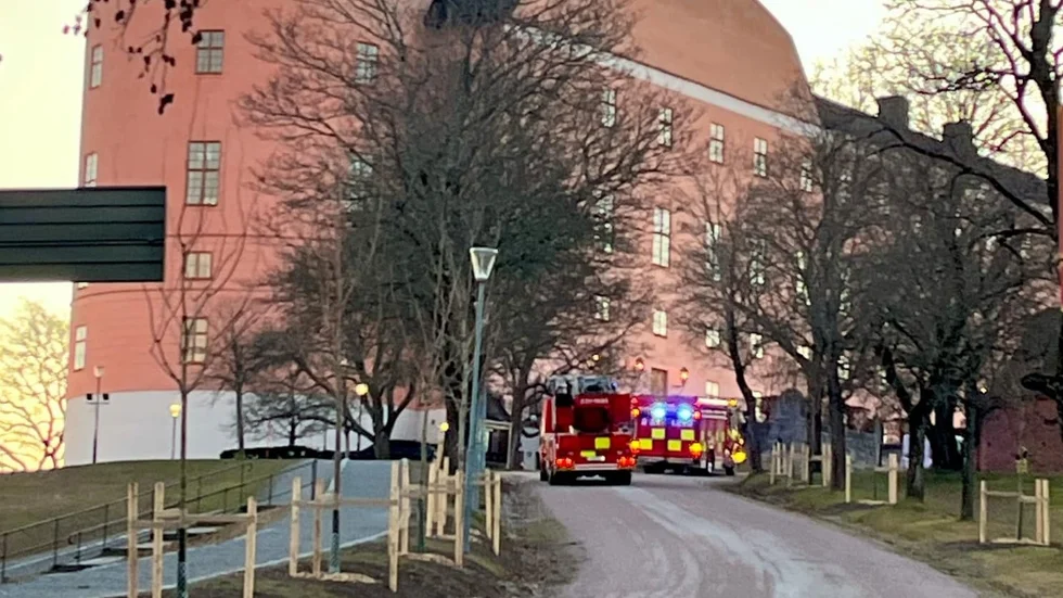 Brandkåren ryckte ut till Uppsala slott på tisdagsmorgonen. 
