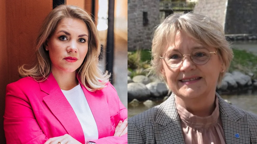 Sarah Kullgren, förbundsordförande KD-kvinnor och Margreth Johansson, ordförande KD-kvinnor Kalmar län.