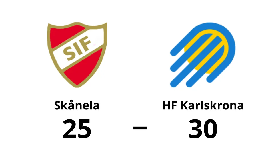 Skånela förlorade mot HF Karlskrona