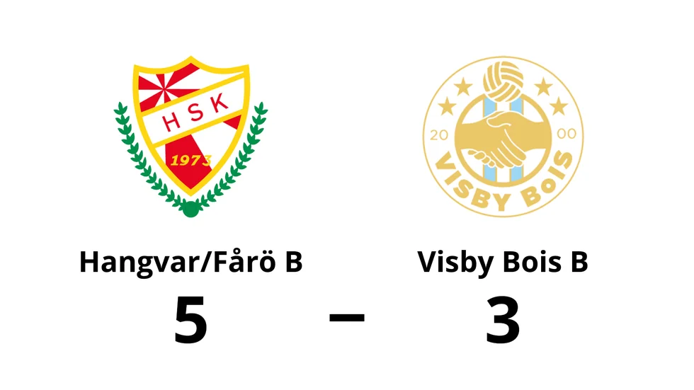 Hangvar SK B/Fårösund B vann mot Visby Bois B