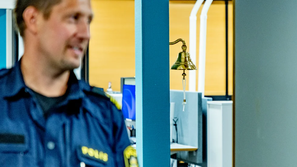 Klockan i den norska polisens tillfälliga lokaler rings det i när något större beslag har gjorts.