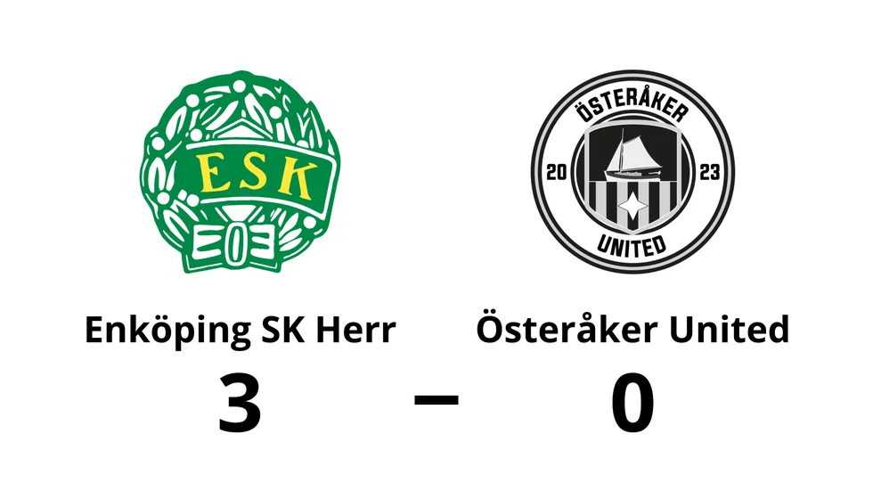 Enköping SK Herr vann mot Österåker United