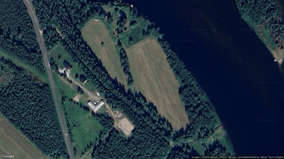 Området kring Långnäsvägen 1760