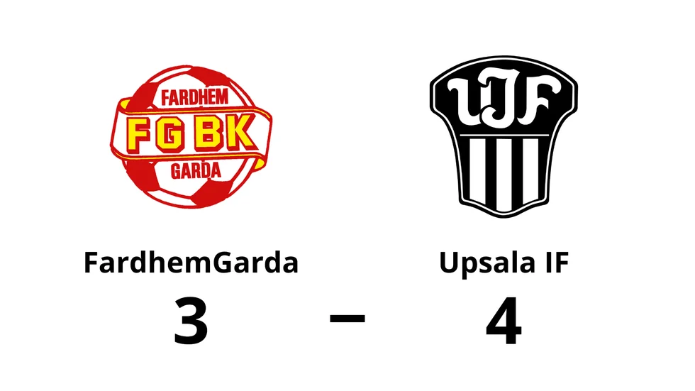 Fardhem Garda BK förlorade mot Upsala IF Fotboll