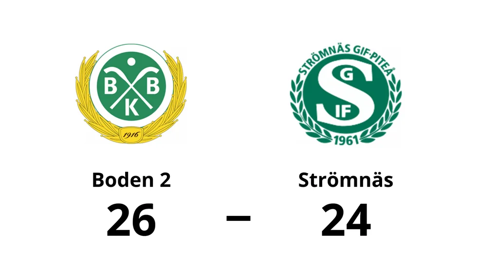 Bodens BK HF 2 vann mot Strömnäs GIF