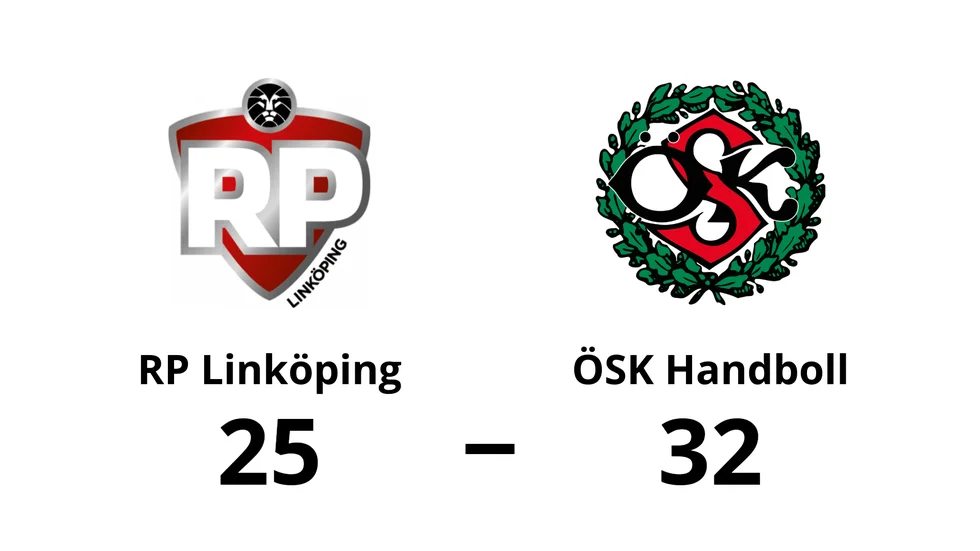 RP Linköping förlorade mot ÖSK Handboll