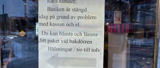 Butiken tillfälligt stängd – men fortsätter med paketutlämningen