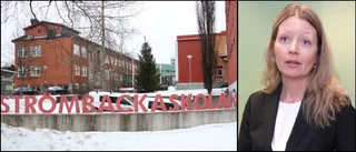 Gymnasieelev på Strömbackaskolan fick stålrör i ögat
