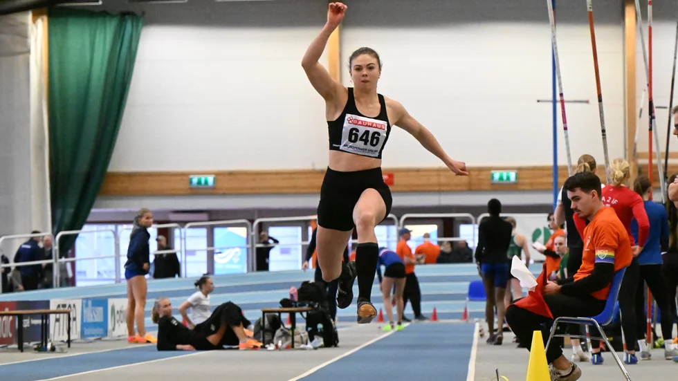 Cornelia Nilsson gjorde sitt bästa SM inomhus och kom sjua i Växjö.