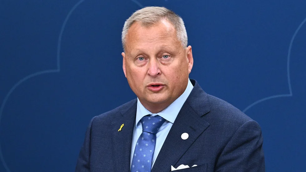 Lars Wistedt i samband med en pressträff i september. Arkivbild.