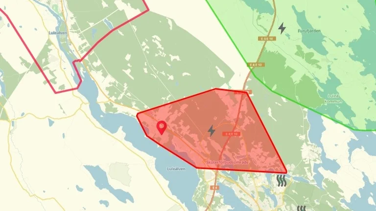 Strömavbrottet började strax efter klockan 07 på torsdagsmorgonen. 