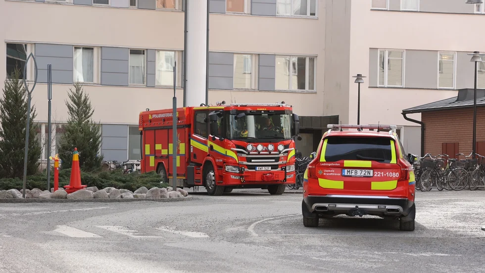 Räddningstjänsten larmades till Akademiska sjukhuset.
