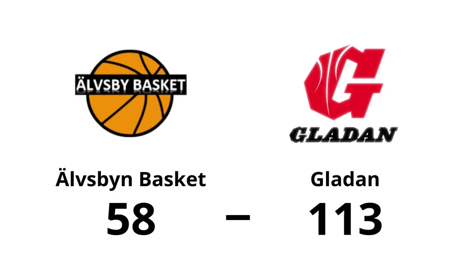 Älvsbyn Basket förlorade mot Gladan