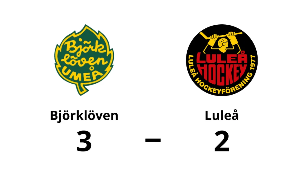 Björklöven vann mot Luleå