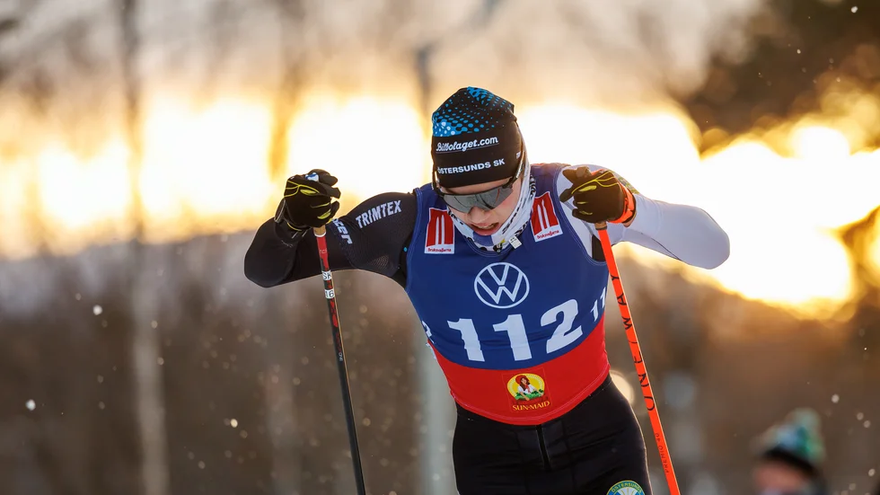 Arkivbild på Tage Börjesson från vintern. Under JSM i Östersund vann 18-åringen hela fyra guld. 