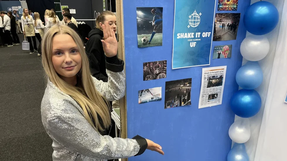 Wilma Brolin, 18, är en av personerna bakom Shake It Off UF. Hon säger att UF-företagandet har fått henne att växa. Fler bilder från torsdagens mässa nedan!