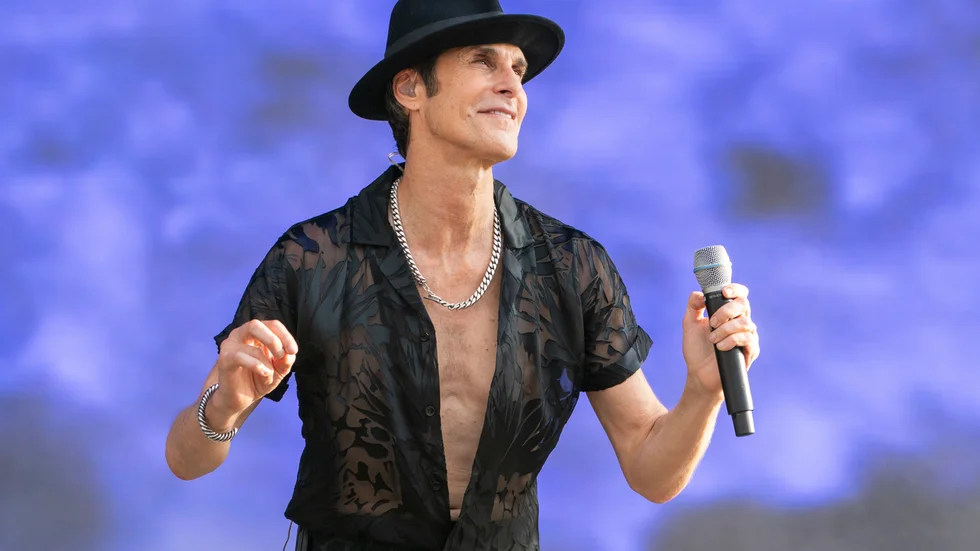 Perry Farrell på Lollapalooza-festivalen i Chicago 2022. Arkivbild.