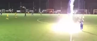 Fyrverkeri smällde bredvid 15-åring i Alvik – mitt under matchen