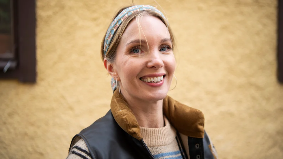 Erika Åberg, byggnadsantikvarie och en av programledarna i ”Det sitter i väggarna”.