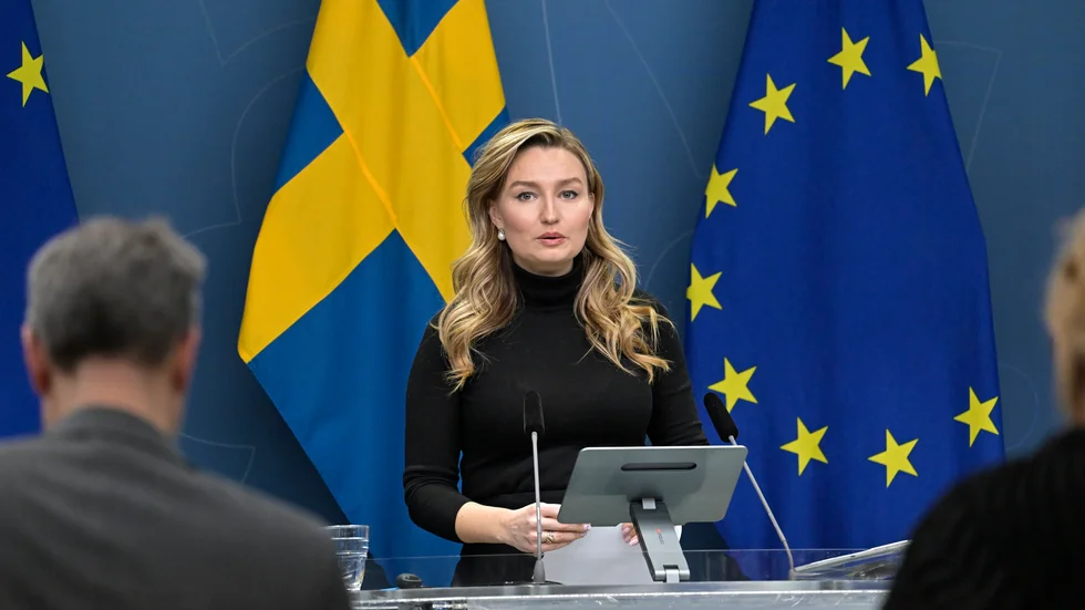 Energi- och näringsminister Ebba Busch (KD) anmäls till riksdagens konstitutionsutskott. Arkivbild.