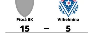 Storseger för Piteå BK mot Vilhelmina