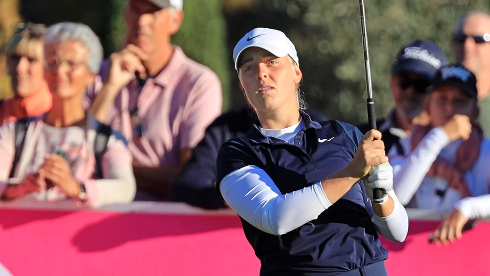 Maja Stark har inlett årets första LPGA-tävling på fem under par. Arkivbild.