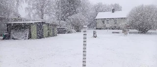 Första snön har fallit över Boden