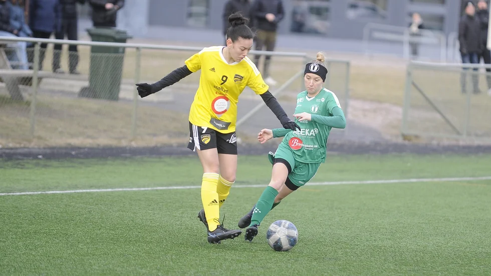 Elin Edberg gjorde 3-1-målet i segermatchen mot Skogstorp.