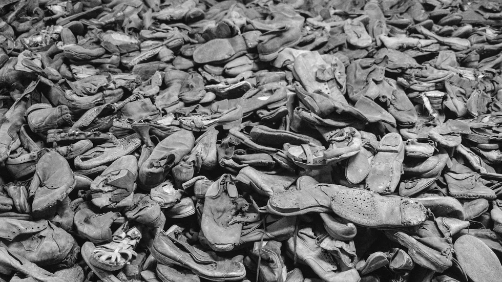 En bild från förintelselägret Auschwitz.