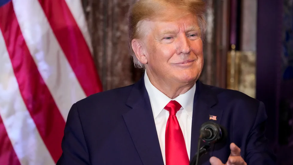 Donald Trump har fått sin första motkandidat till att bli Republikanernas presidentkandidat 2024. Arkivbild.