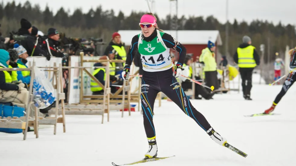 Ingela Andersson var etta i torsdags men fick i dag nöja sig med en trettondeplats.
