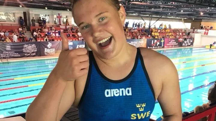 Sabina Alman tog fyra medaljer under tävlingarna i Riga.