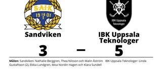 Linda Gustafsson gjorde två mål när IBK Uppsala Teknologer vann