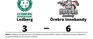 Förlust för Ledberg hemma mot Örebro Innebandy