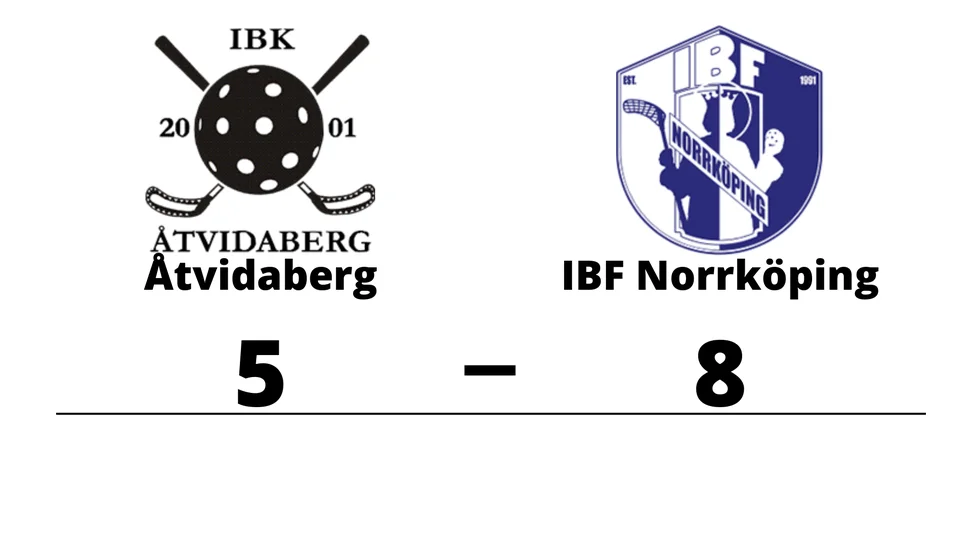 IBK Åtvidaberg förlorade mot IBF Norrköping