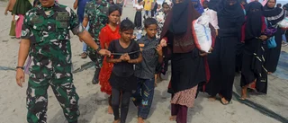 Hundra gripna på flykt från Myanmar