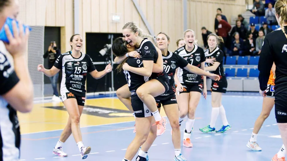 Jublet. Det blev nervigt på slutet, men till sist fick Boden Handboll segervråla för andra matchen i rad.
