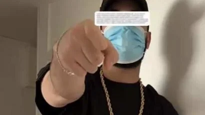 En av männen som misstänks för grovt vapenbrott.