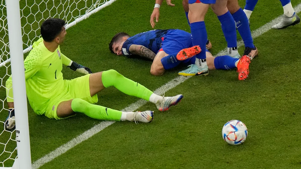 USA:s Christian Pulisic skadade sig i samband med segermålet mot Iran.