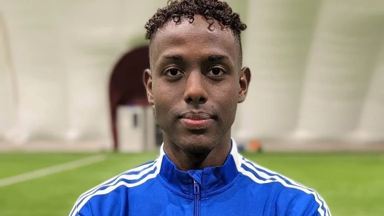 Abdifatah Dahir är klar för debut i Storfors AIK under lördagen mot Sunnanå.