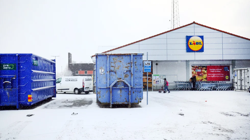 Lidl på Sundbyvägen i Eskilstuna byggs om för att moderniseras. 