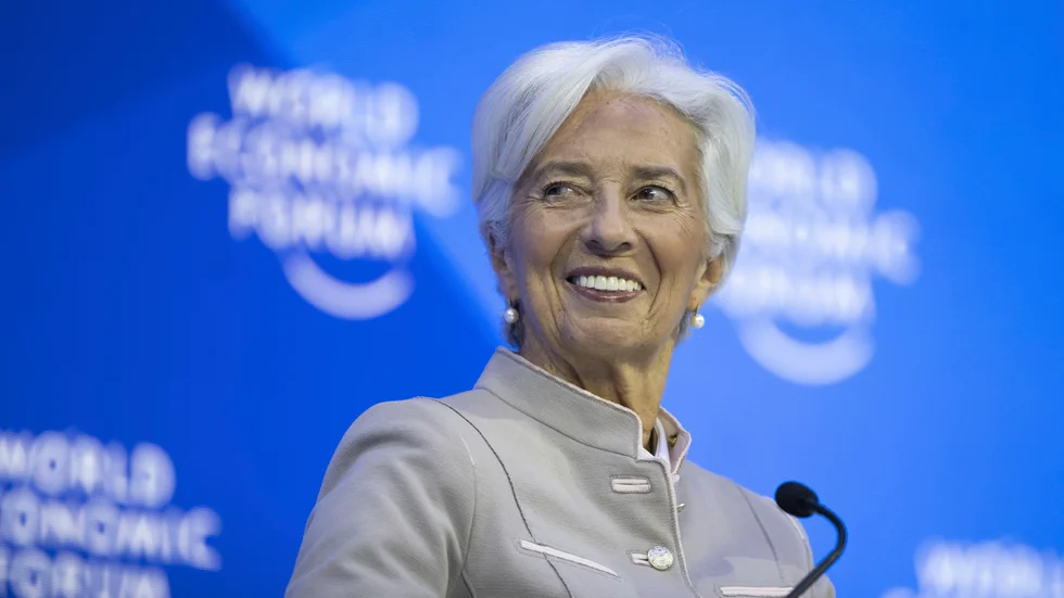 Dags för ECB-chefen Christine Lagarde att trycka på ränteknappen igen. Arkivbild.