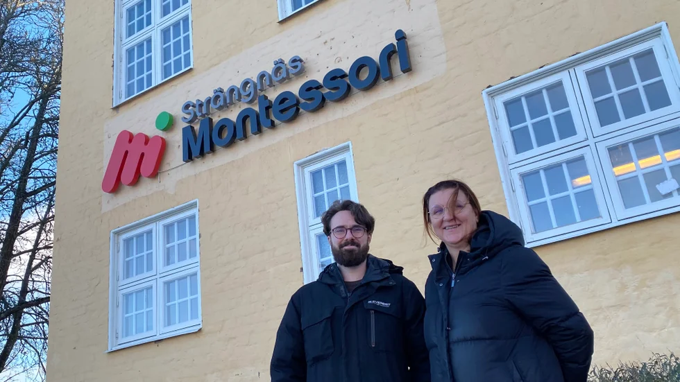 Markus Christiansson och Alexandra Wedel Hedqvist sitter i styrelsen för Strängnäs Montessori och går i bräschen för den omgörning från ekonomisk förening till stiftelse som pågår. 