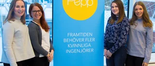 De teknik-peppar gymnasietjejer
