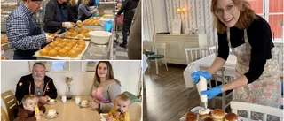 Stor rusning efter semlor under fettisdagen