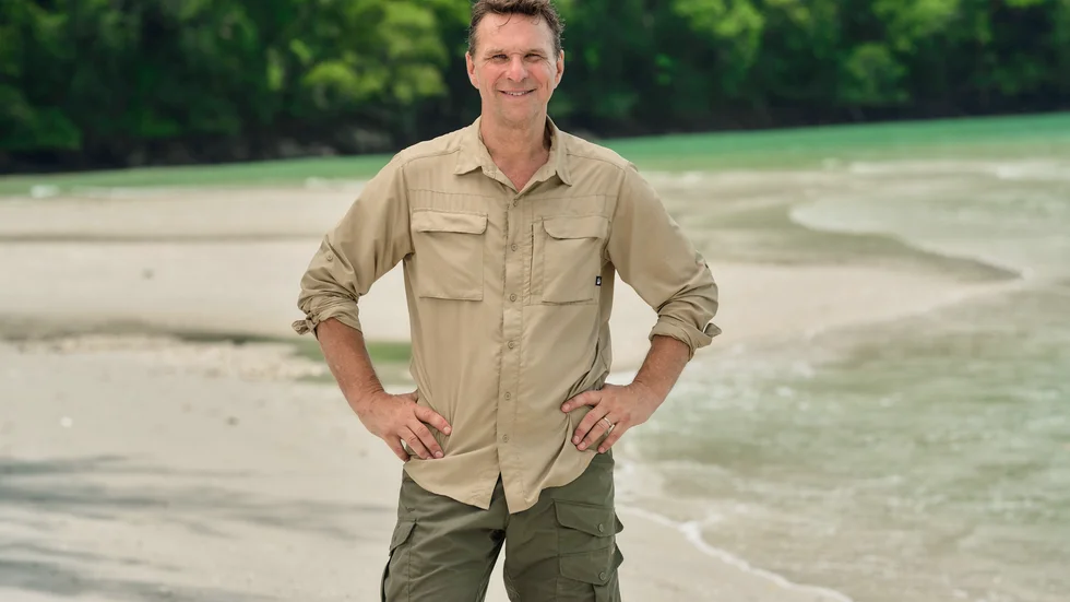 Anders Lundin är tillbaka som programledare för "Robinson". Pressbild.