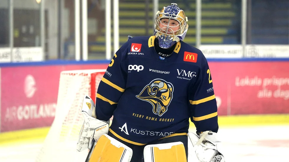 Visby Romas målvakt Filip Lindblad. 