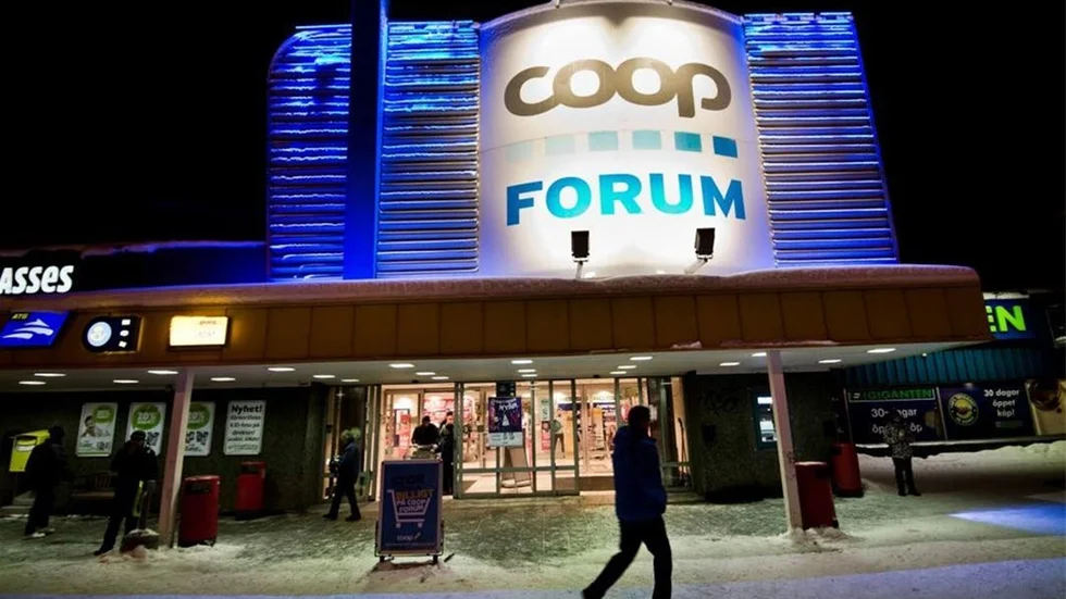 COOP Forum i Kiruna. Personen i texten jobbade på en annan COOP-butik i länet.